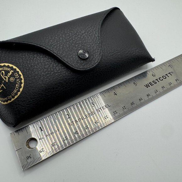 Ray-Ban Black Sunglasses Case Genuine w/ Cloth & Booklet Luxottica NEW